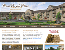 Tablet Screenshot of grandroyaleplaza.com